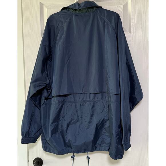 AM Player Men's Blue Navy Zip/ Snap Windbreaker Jacket Size XL - Picture 11 of 14